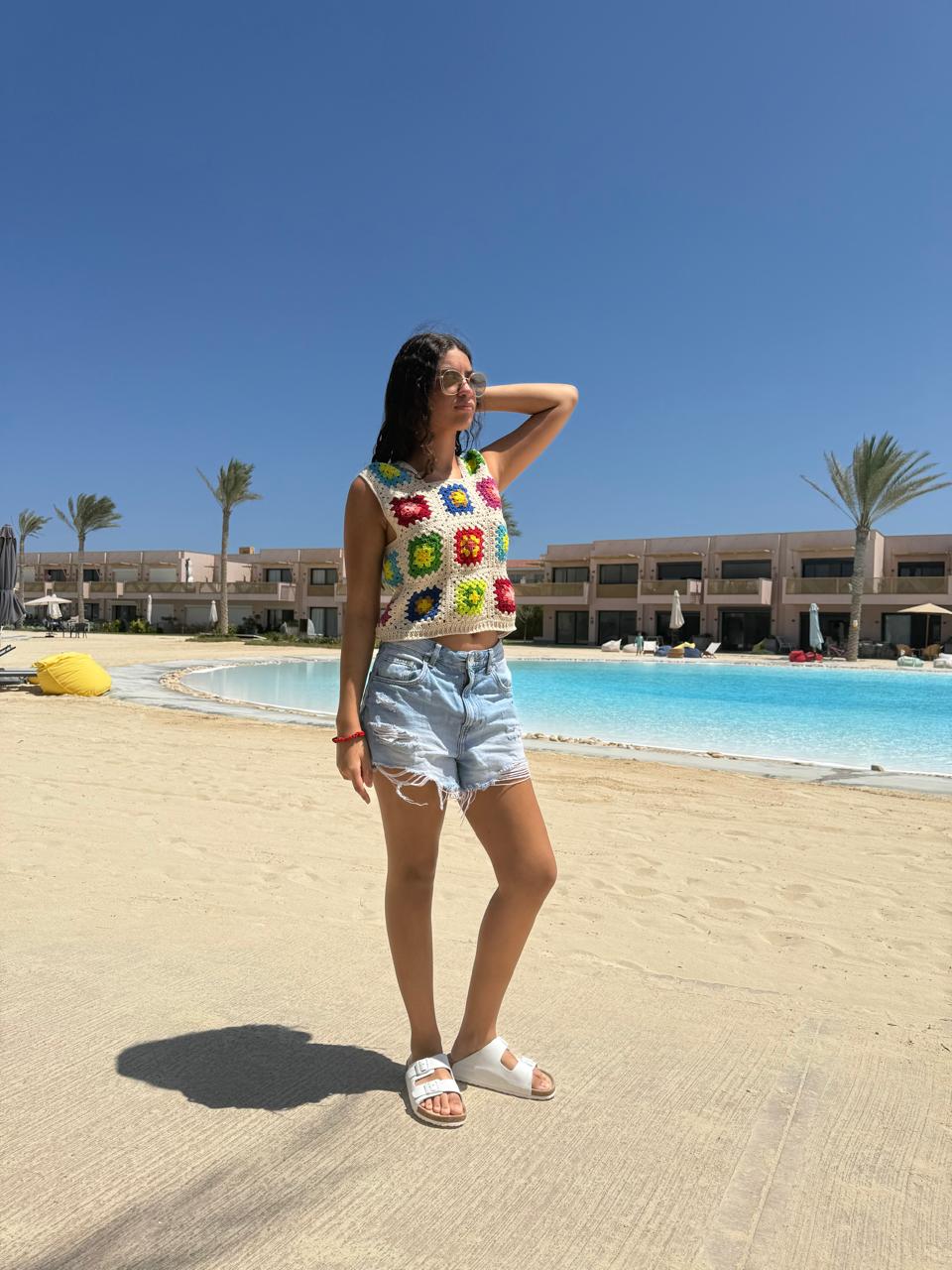 Boho Patchwork Crochet Tank